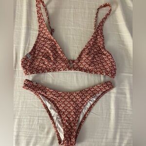 Rhythm retro print bikini set